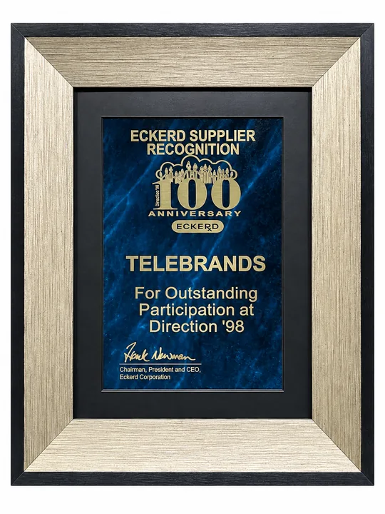 Eckerd supplier recognition for Telebrands at Direction 1998