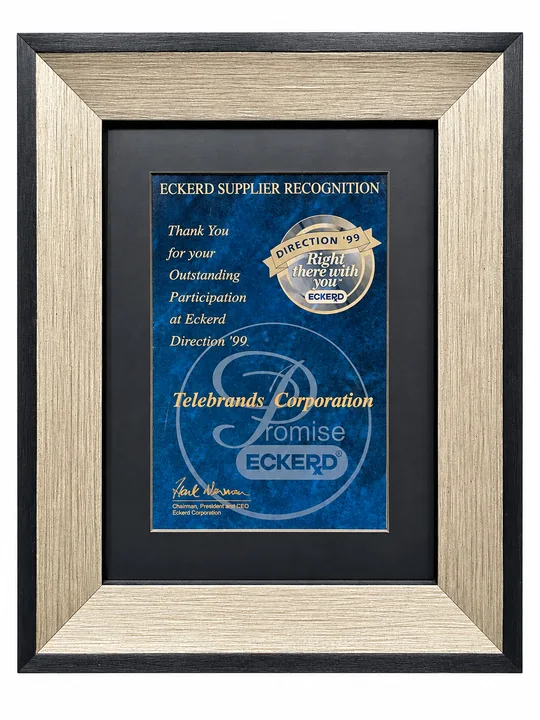 Eckerd supplier recognition for Telebrands at Direction 1999