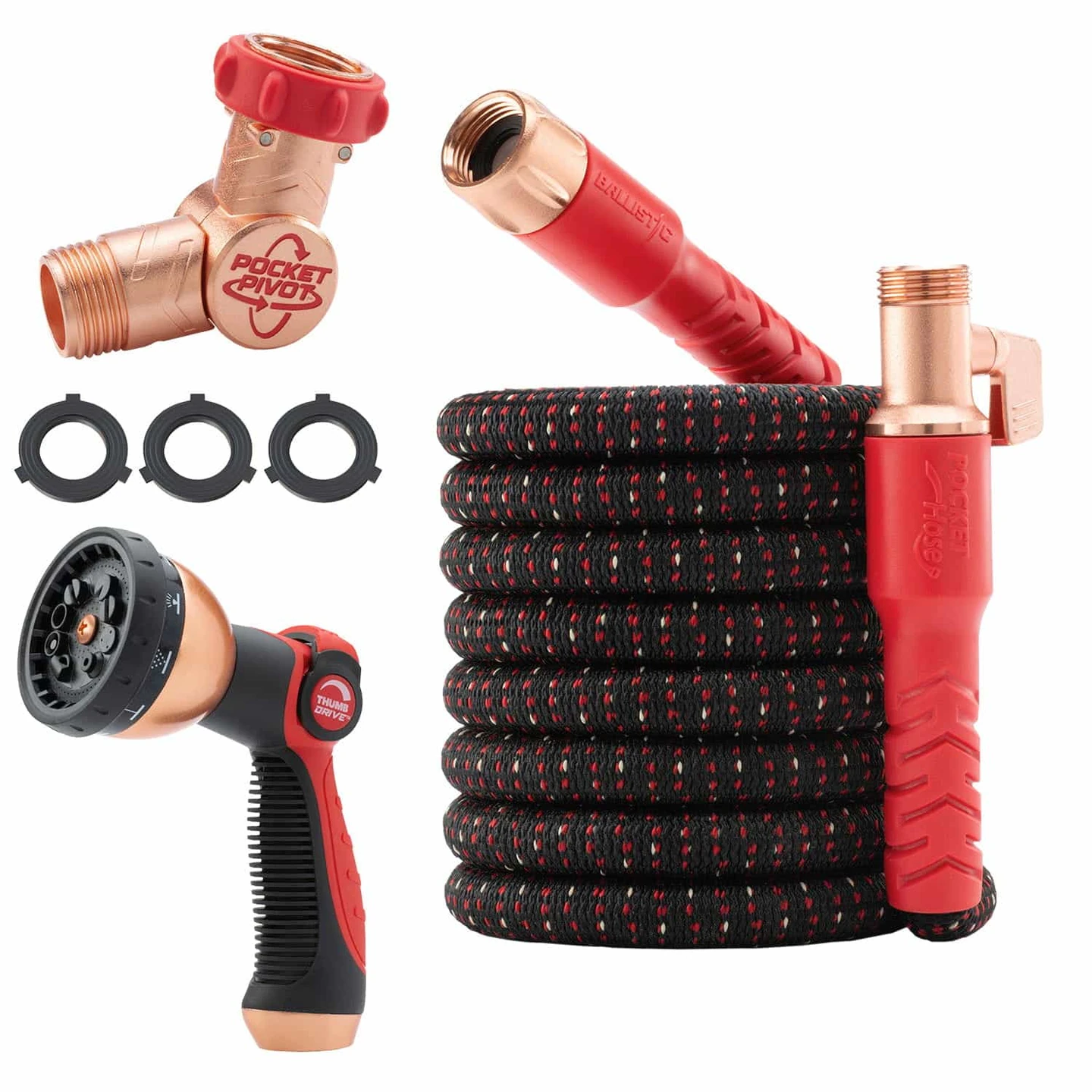 Pocket Hose Ballistic garden hose and watering accessories